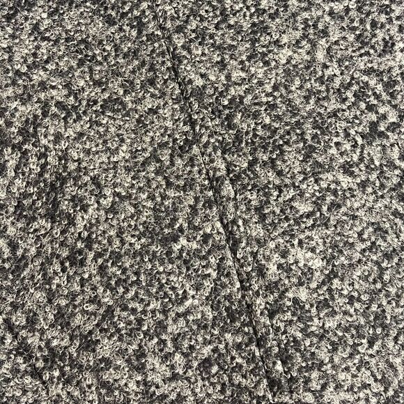 Coldwater Creek Coat Womens Medium Gray Wool Blend Belted Jacket Knit Collar - Picture 5 of 10